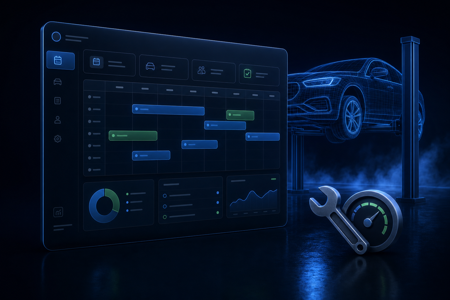 Сайт сети автосервисов: запись онлайн вместо очереди на телефоне