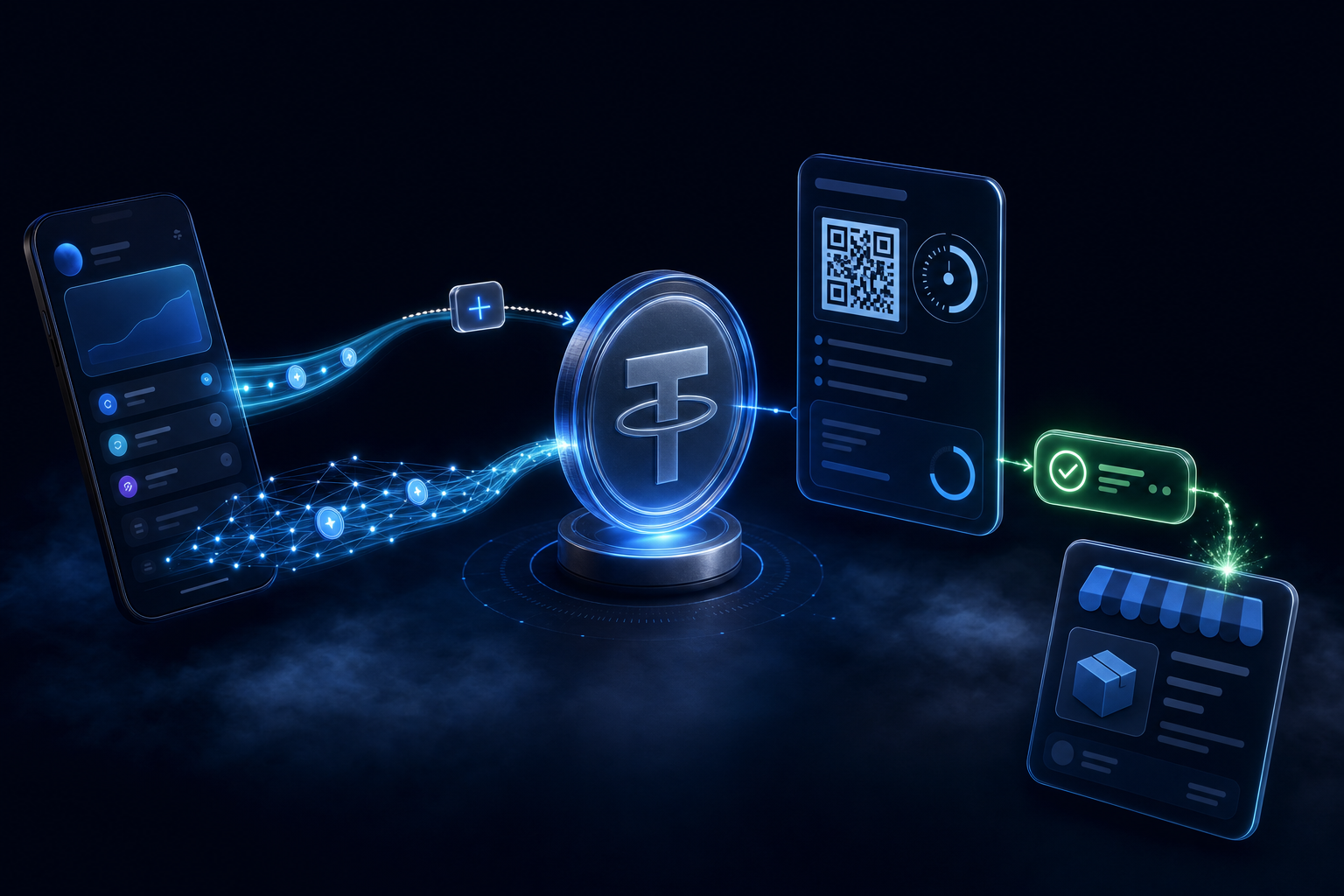 Приём USDT на сайте